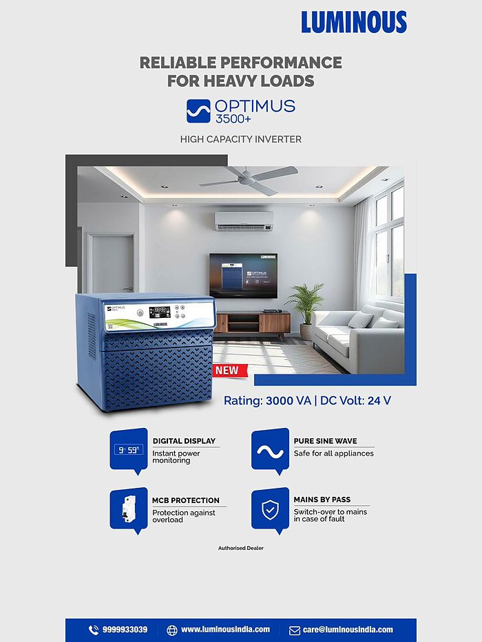 Luminous Optimus 3500+ inverter