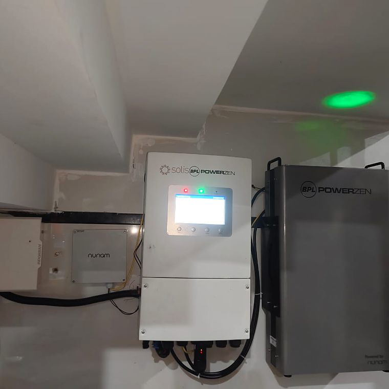 Wall-mounted inverter installation